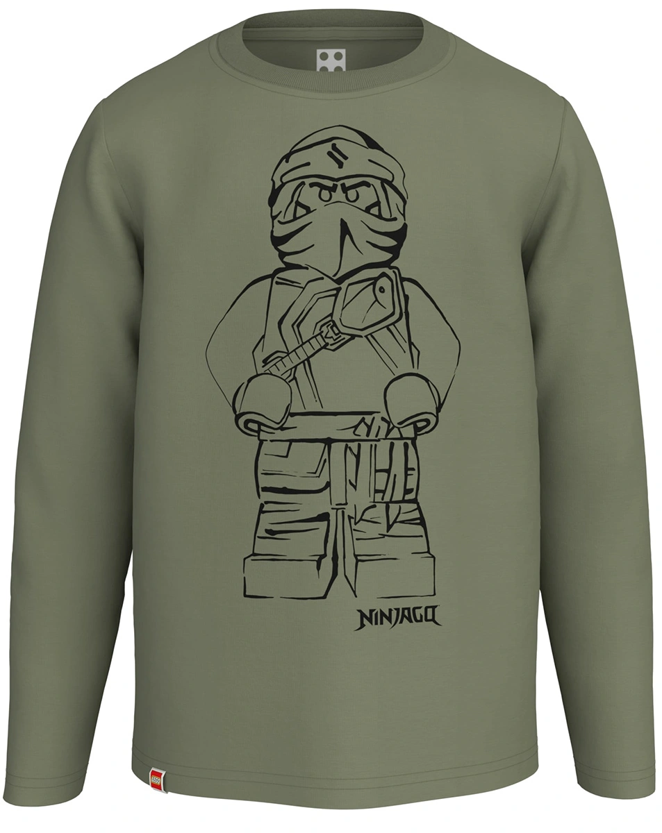 Langarmshirt M12010658 in light olive green