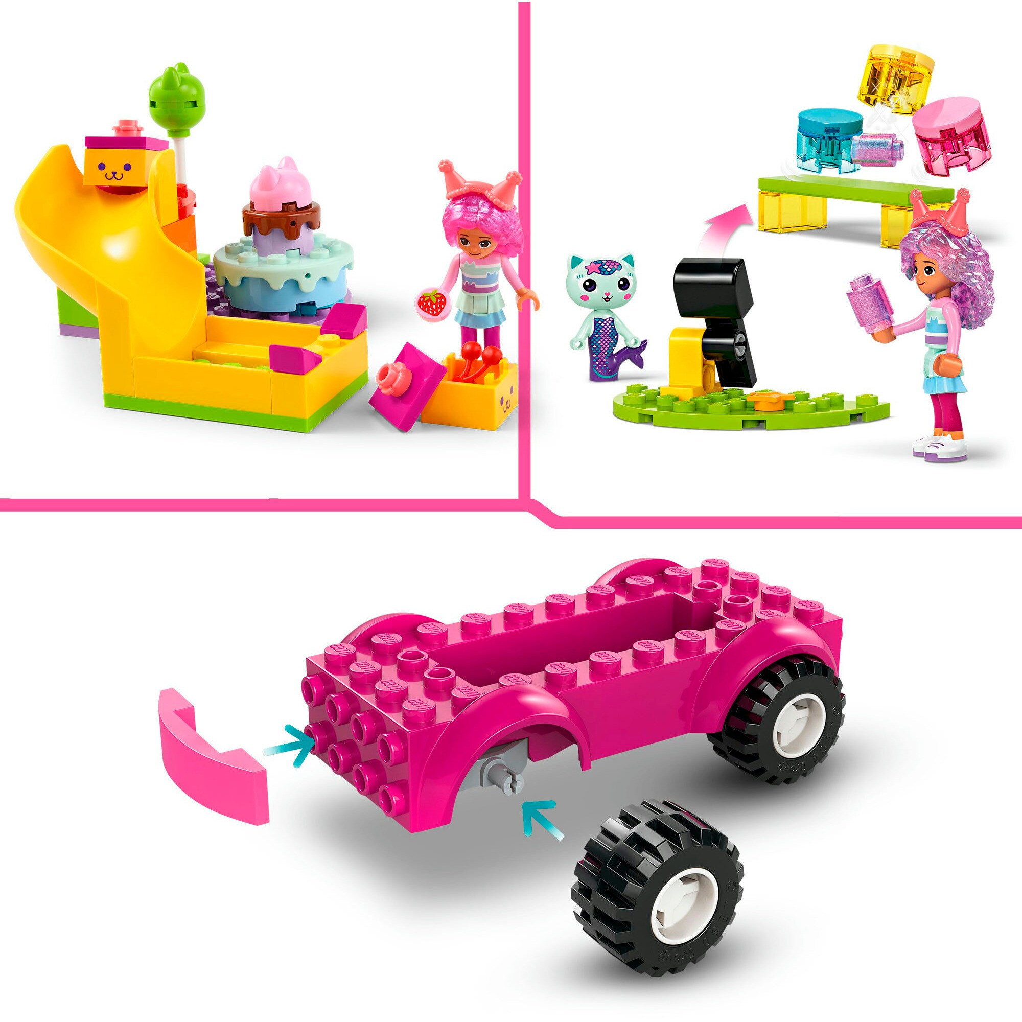 LEGO Konstruktionsspielzeug Gabby's Dollhouse Gabbys Partyraum
