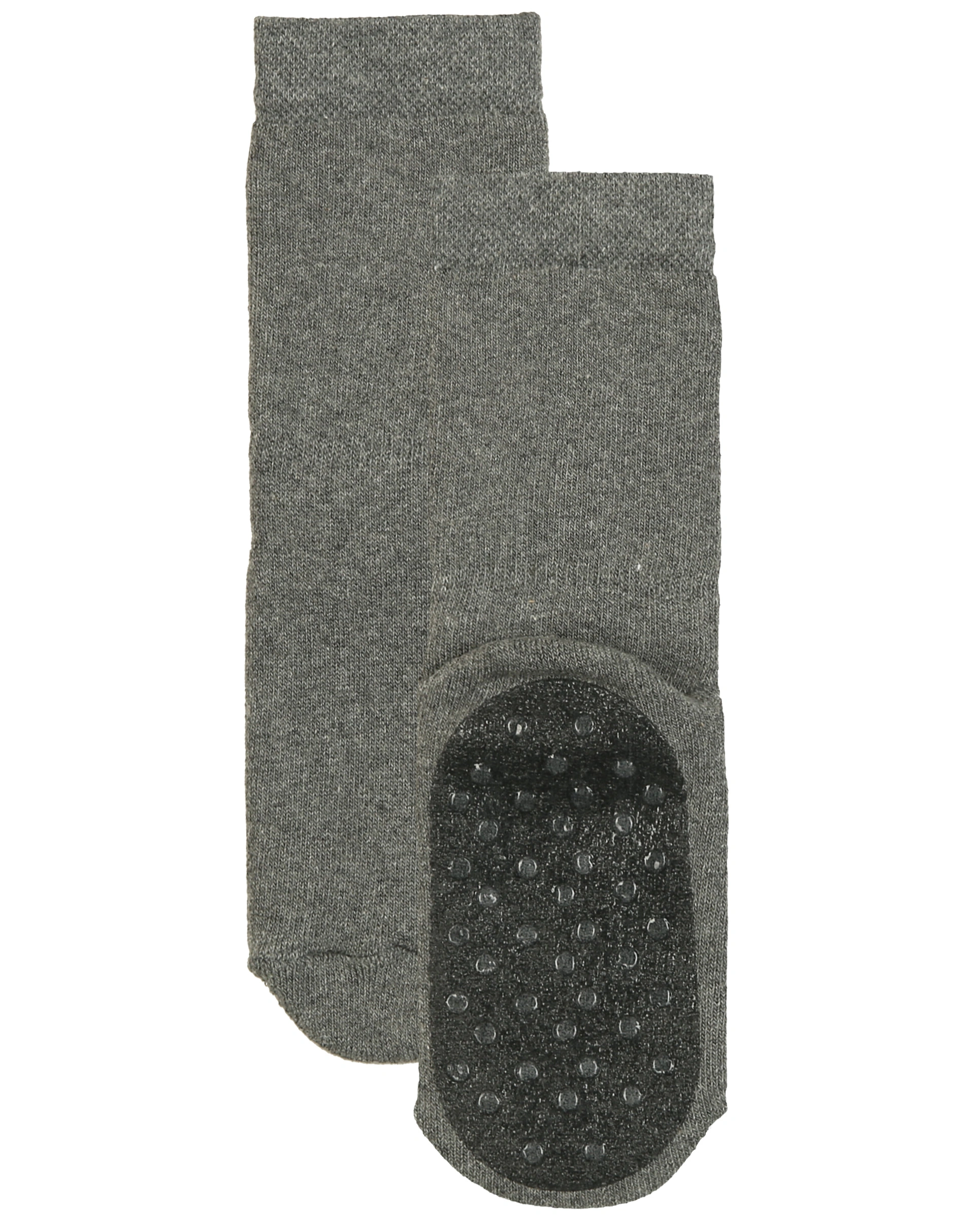Stoppersocken UNI mit Vollsohle 2er-Pack in altrosa/grau