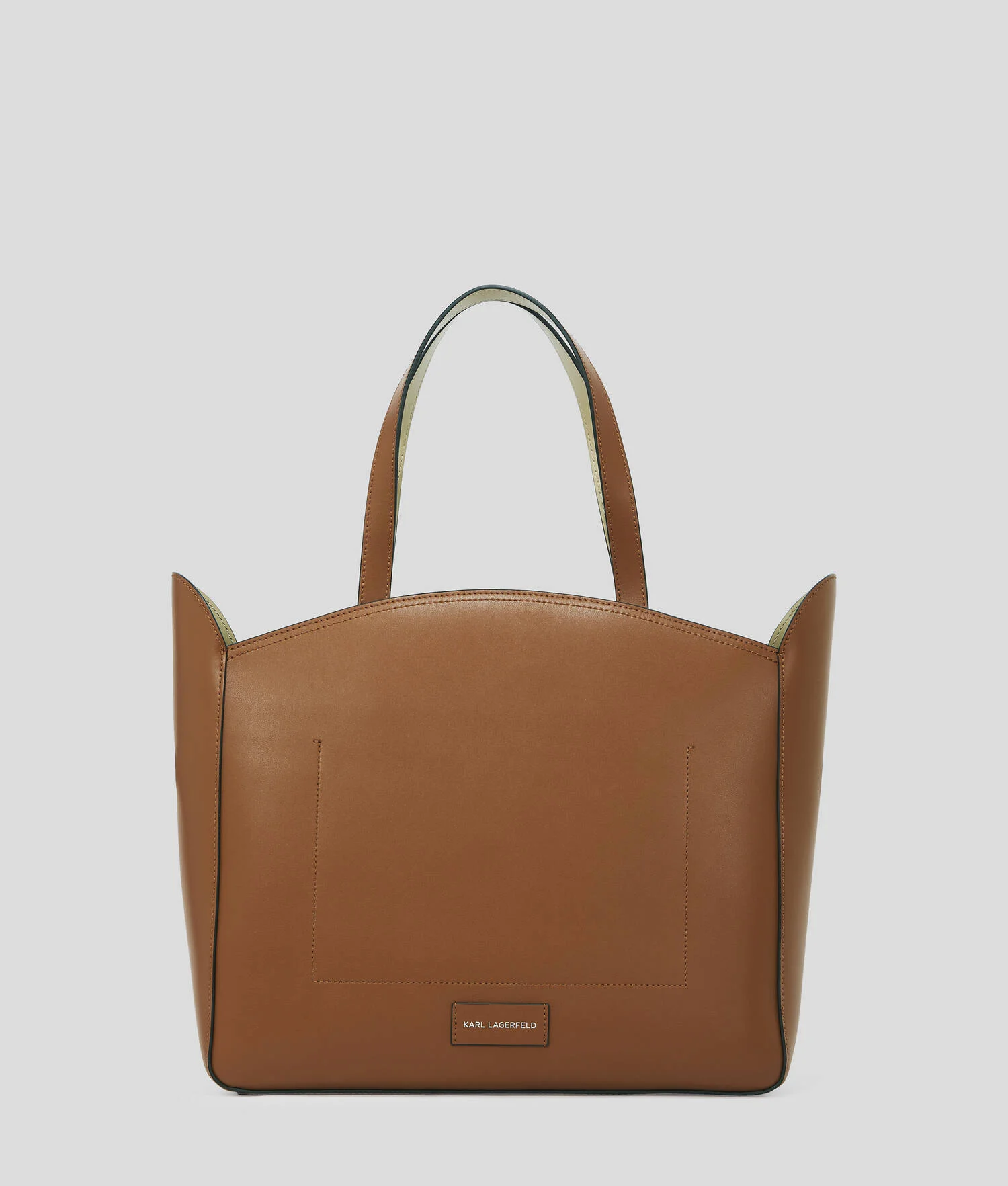 SAC CABAS PERFORÉ K/CIRCLE AVEC POCHETTE - Tan foncé