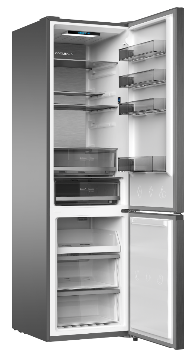 Friac UD3800DIXNF koel-vriescombinatie 405 L dark Inox No Frost