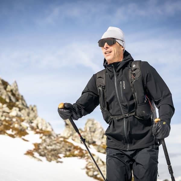 Softshell randonnée AYAQ RAVEN SOFTSHELL JKT M BLACK STORM