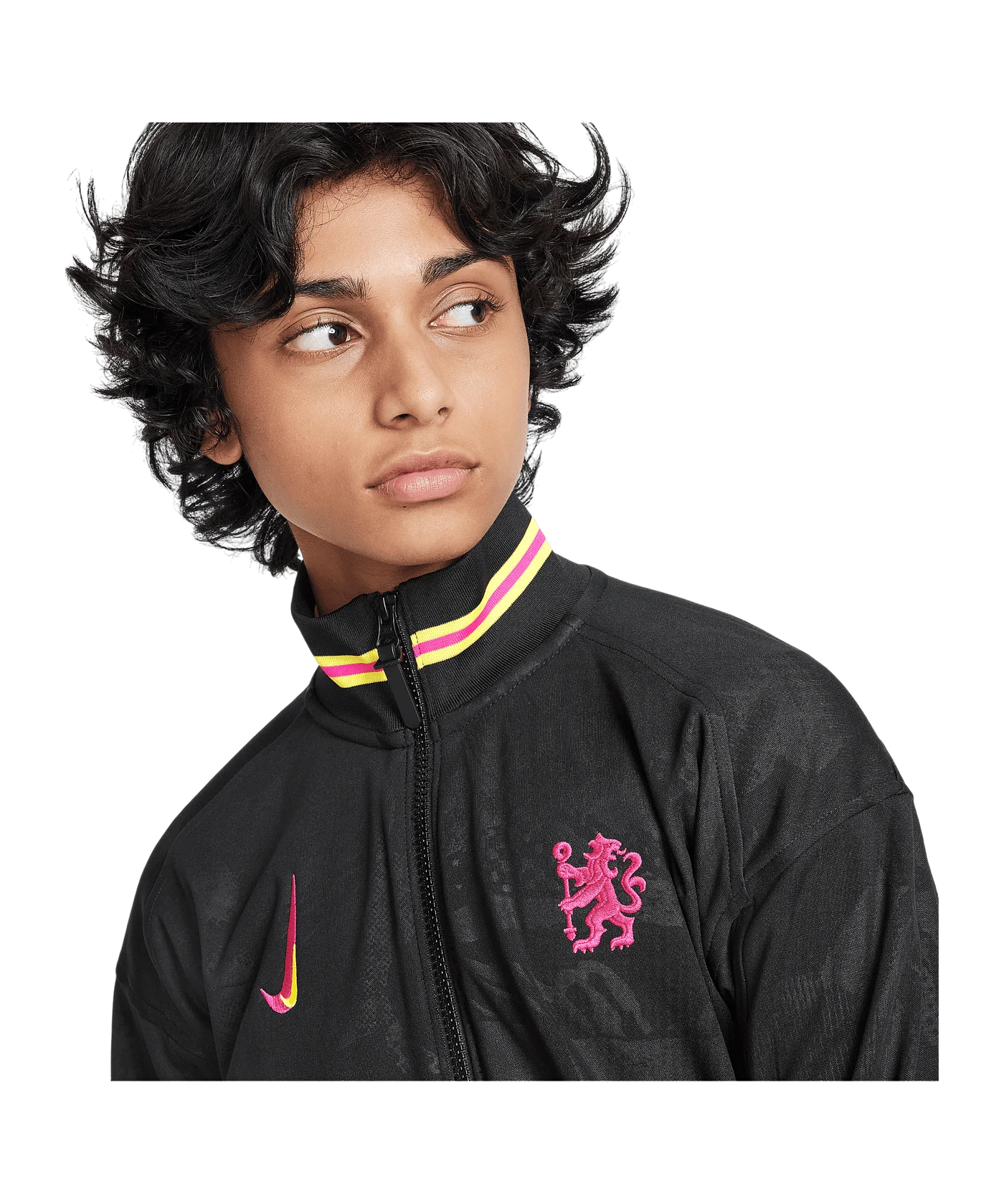 Nike FC Chelsea Academy Anthem Jacke 3rd Kids Schwarz F010