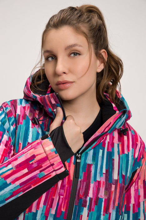 HYPRAR Funktionsjacke, wasserdicht, 2-Wege-Zipper, Schneefang