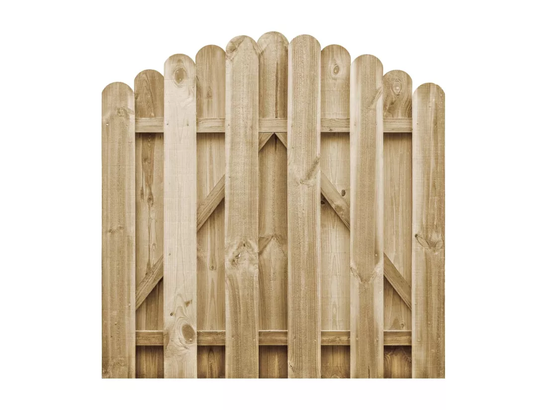 Portail de jardin Bois de pin imprégné 100x100 cm