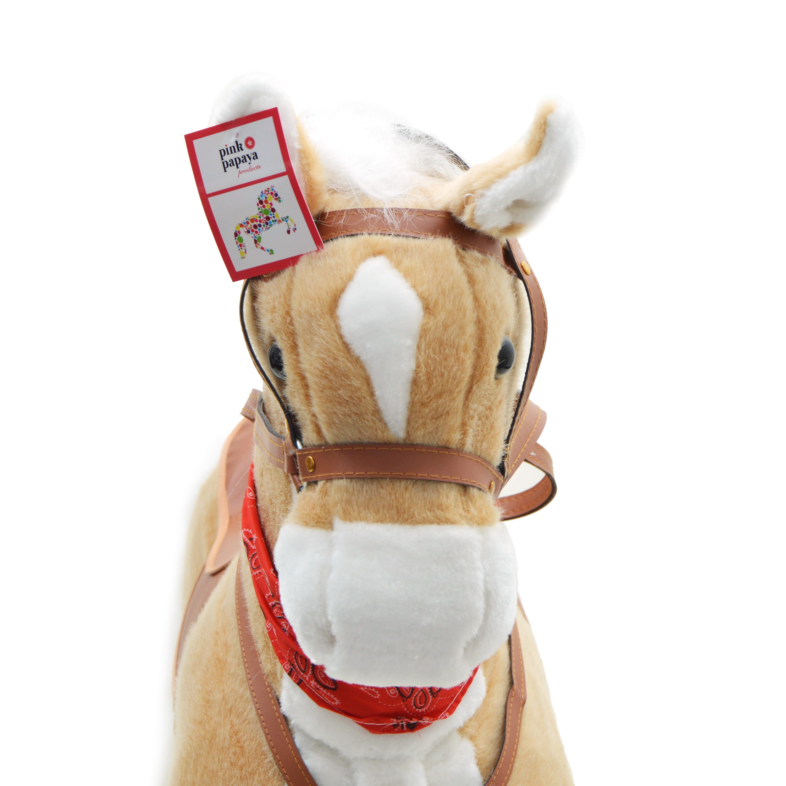 Pink Papaya Stehpferd für Kinder zum Reiten Sternchen 105 cm