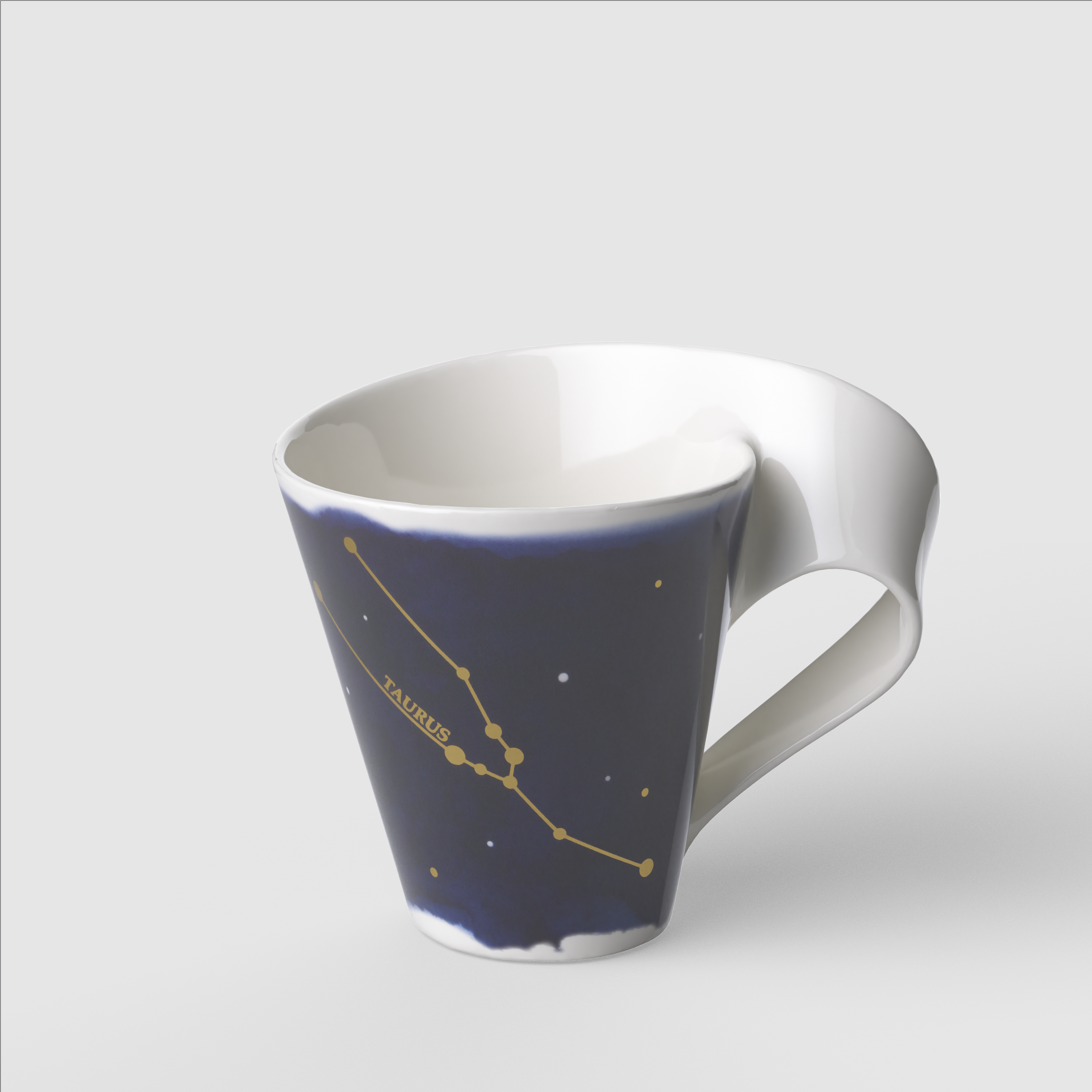 NewWave Mug Multi-colored, 8.2 oz, Premium Porcelain