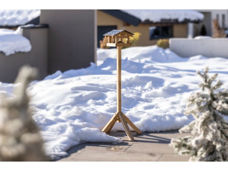 Windhager Vogelfutterhaus Steinplatte Originelle Futterstation für heimische Vögel