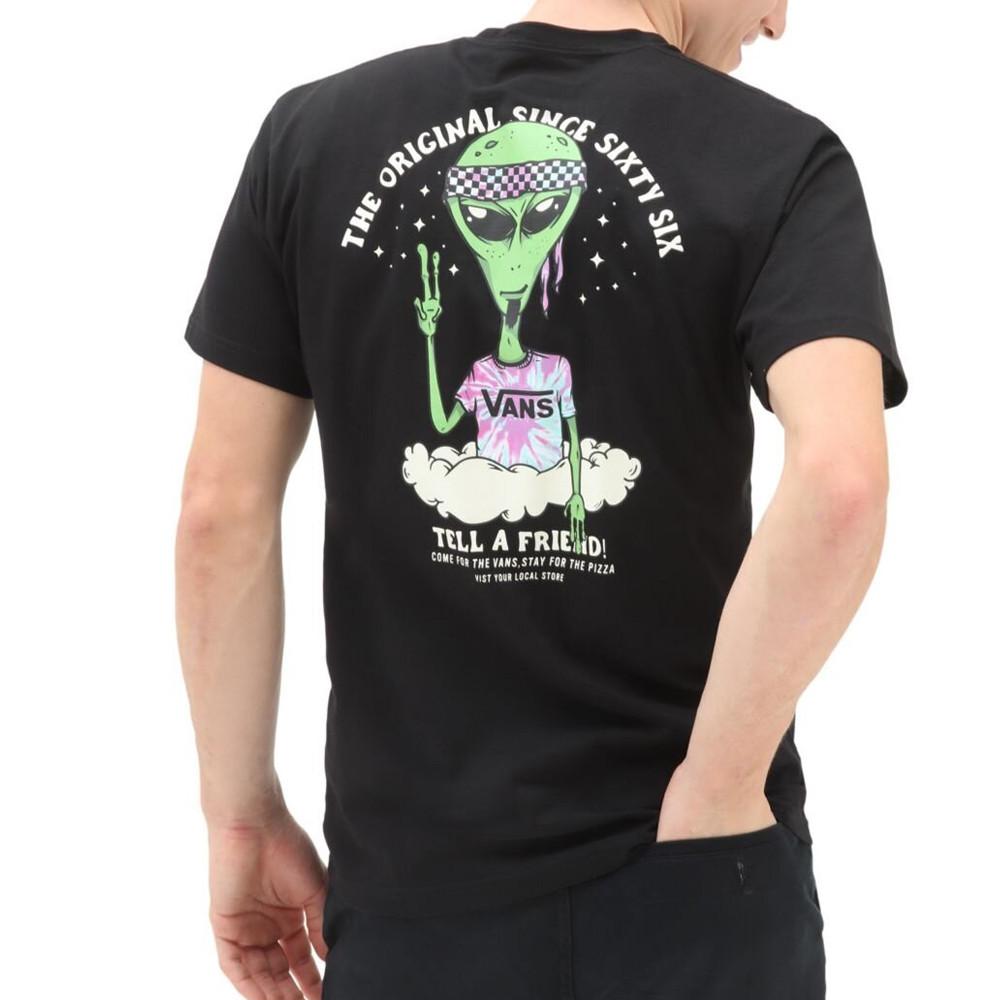 Vans T-shirt Noir Homme Vans Just Visiting