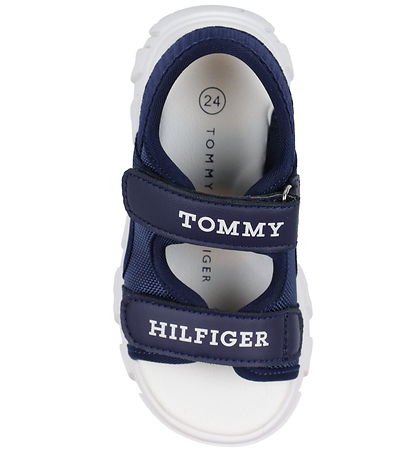 Tommy Hilfiger Sandalen - Logo Klettband - Blau