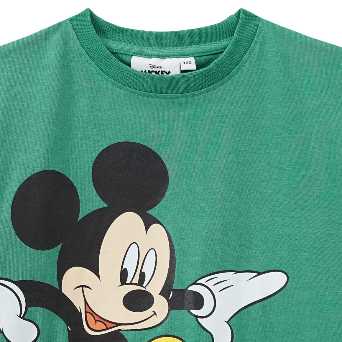 Topolino Micky Maus Langarmshirt mit großem Print dunkelgrün