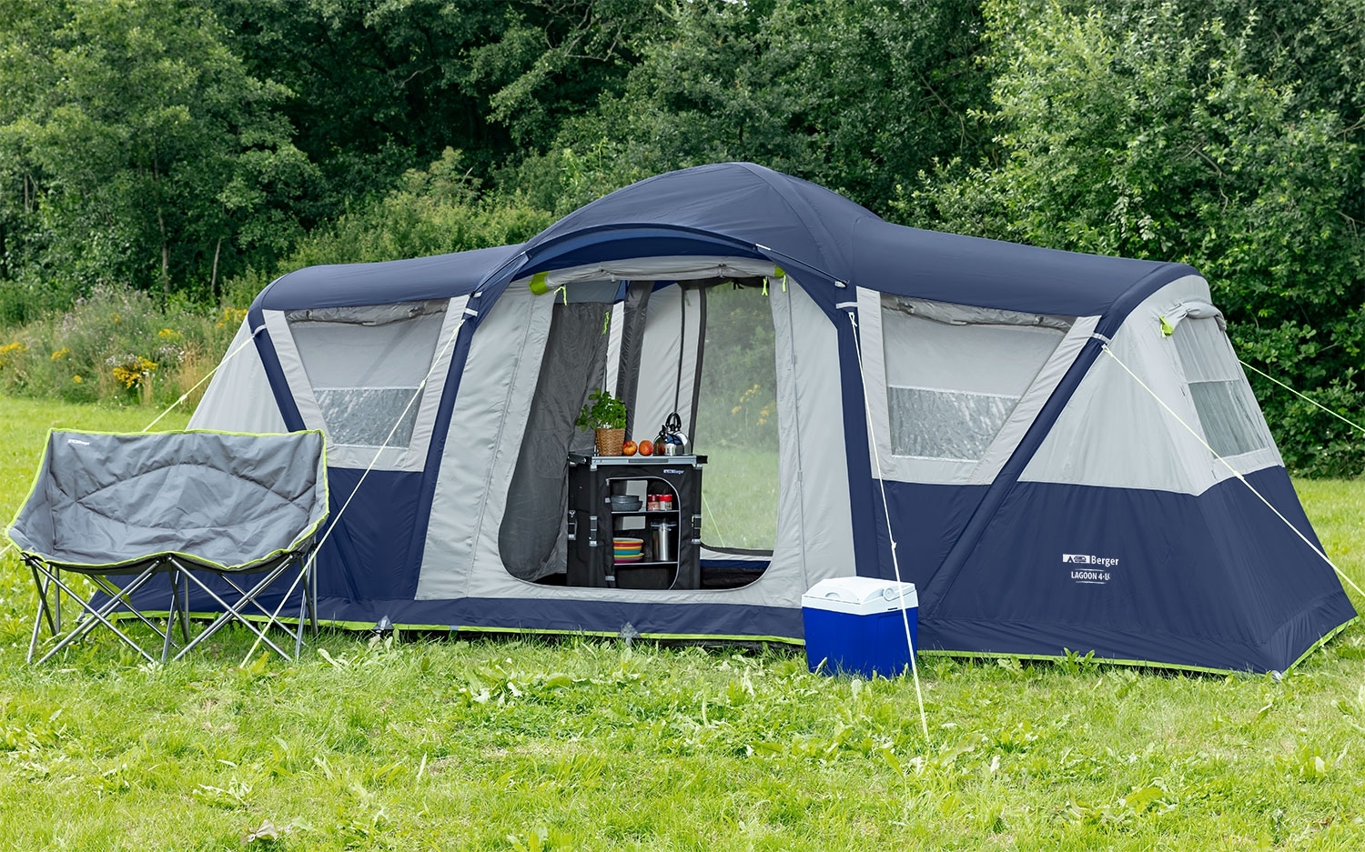 Berger Zelt Lagoon 4 Air Familienzelt für 4 Personen