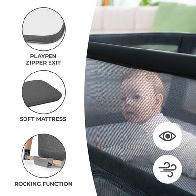 Kinderkraft Sofi Reiseseng, Grey