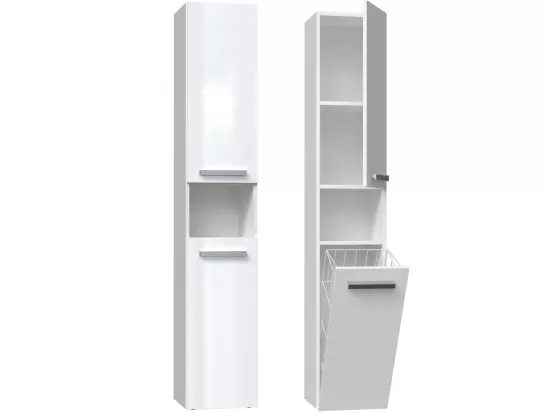 Etagère de salle de bains Nel III BLANC BRILLANT
