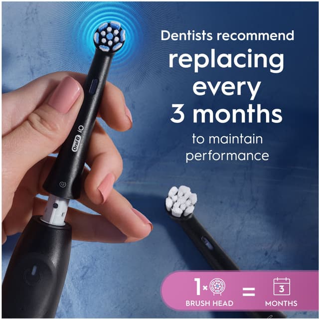 Oral-B iO Gentle Care tandbørstehoved 6-stk 599214 (sort)