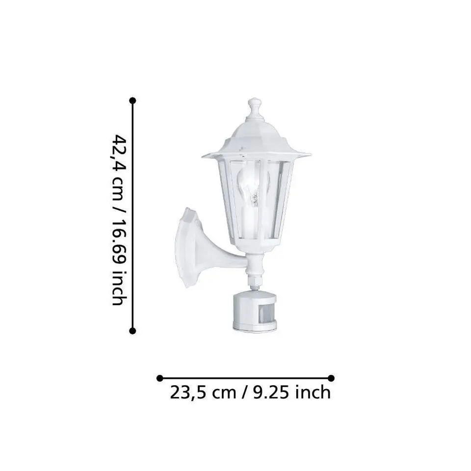 EGLO Laterna 5 Wandlamp - E27 - 16.5 cm - Wit
