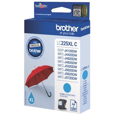 Cartouche Brother LC225XL haute capacité couleurs séparées pour imprimante jet d'encre