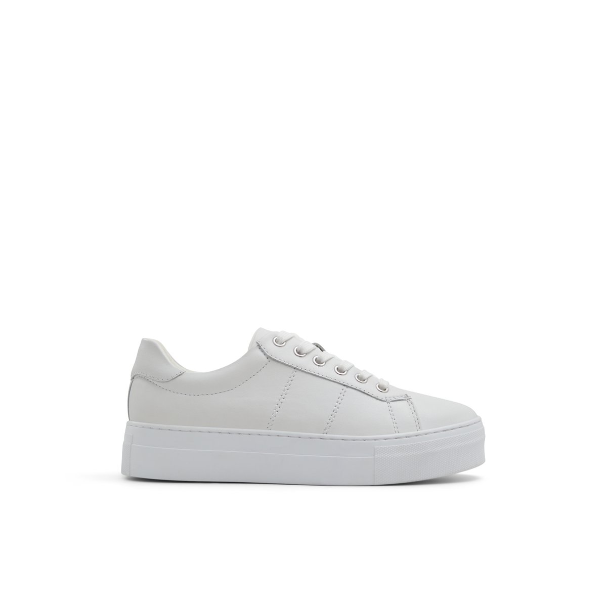 LUCA FERRI-Nerraweth-Baskets - Talon plat - Blanc