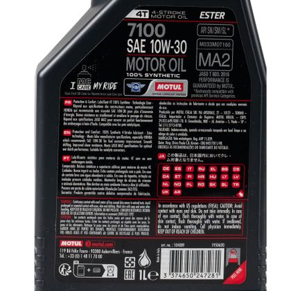 Huile moteur Motul 7100 10W30 1L Universel