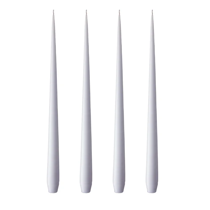 ester & erik - Peitschenkerze, 32 cm, No. 12, airy violet / matt (4er-Set)