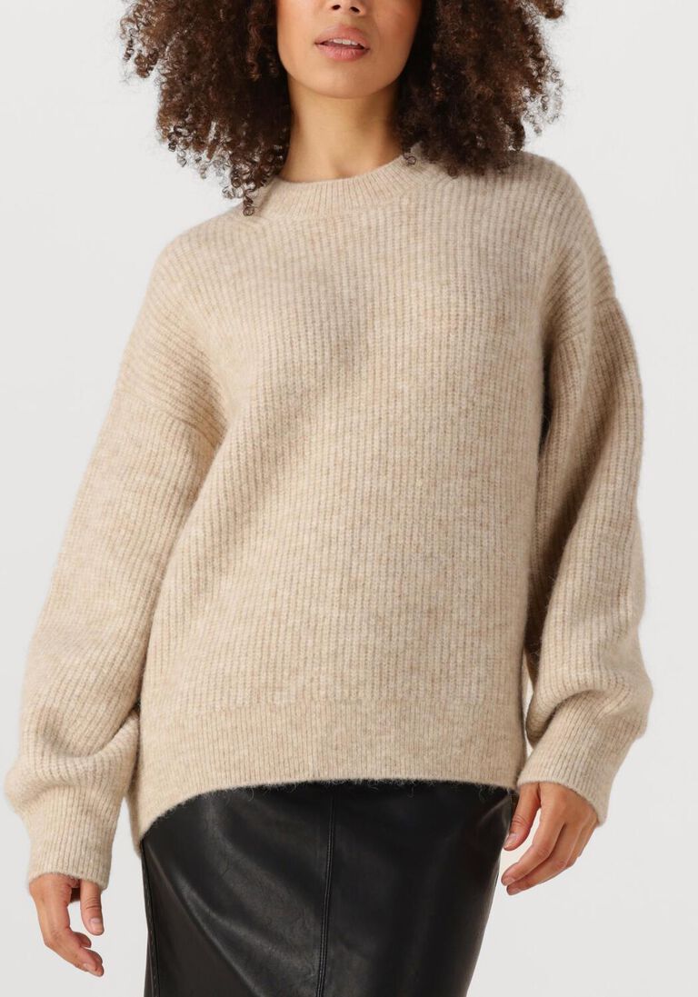 beige knit-ted trui kyara