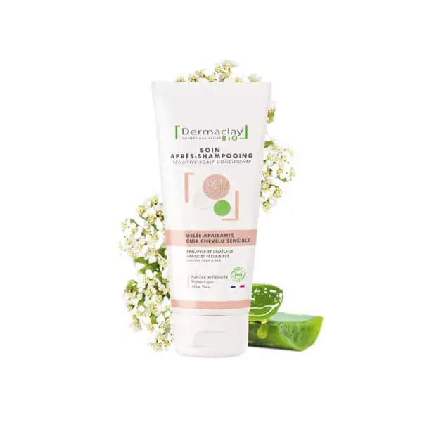 Shampoo em gel calmante Dermaclay para couro cabeludo sensível 200ml