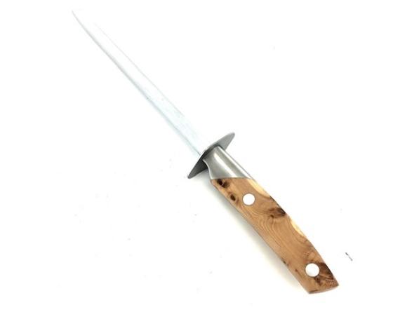 Fusil Rond 25 cm - Embase Forgée - Le Thiers par Goyon - Manche Genévrier Couteaux de cuisine professionnel
