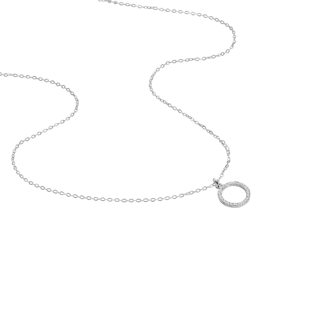 Collier Francesca Argent Blanc Oxyde De Zirconium