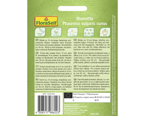 Bosbonen Bluevetta FloraZelfbestuivende zaden groentezaden