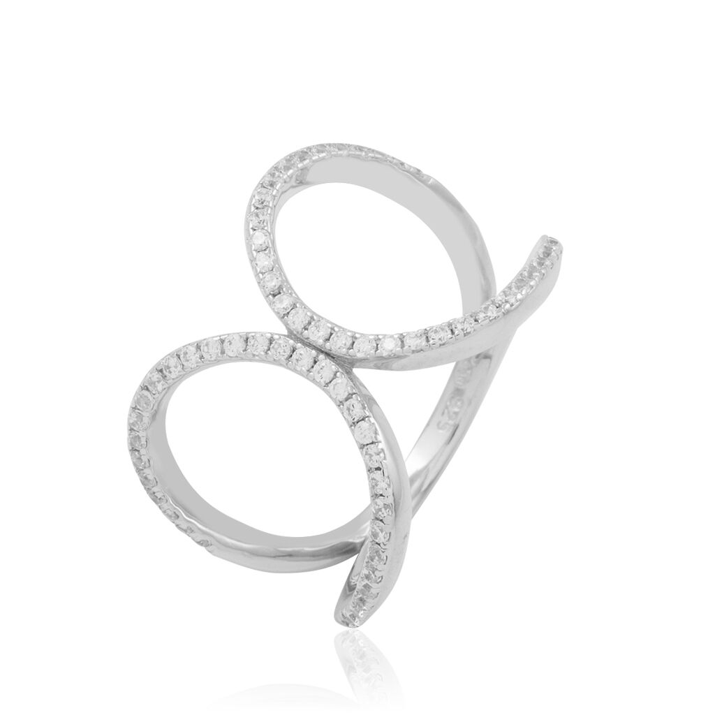 Bague Marie-clara Argent Blanc Oxyde De Zirconium