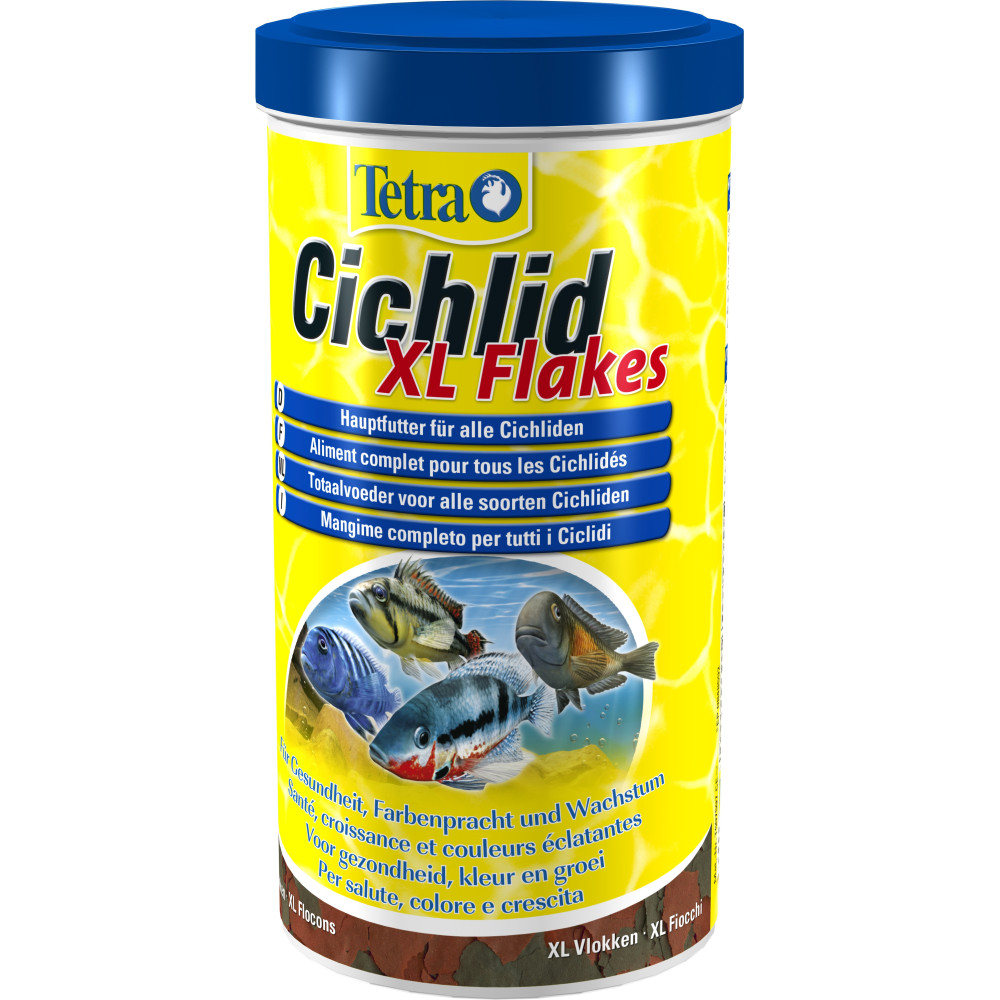 Cichlid xl flocons 160 g 1000 ml nourriture pour cichlidés et poissons d'or