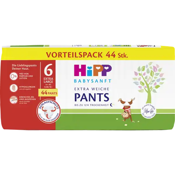 Babysanft Pants 6 Extra Large, Größe 98+, 14+ kg Vorteilspack