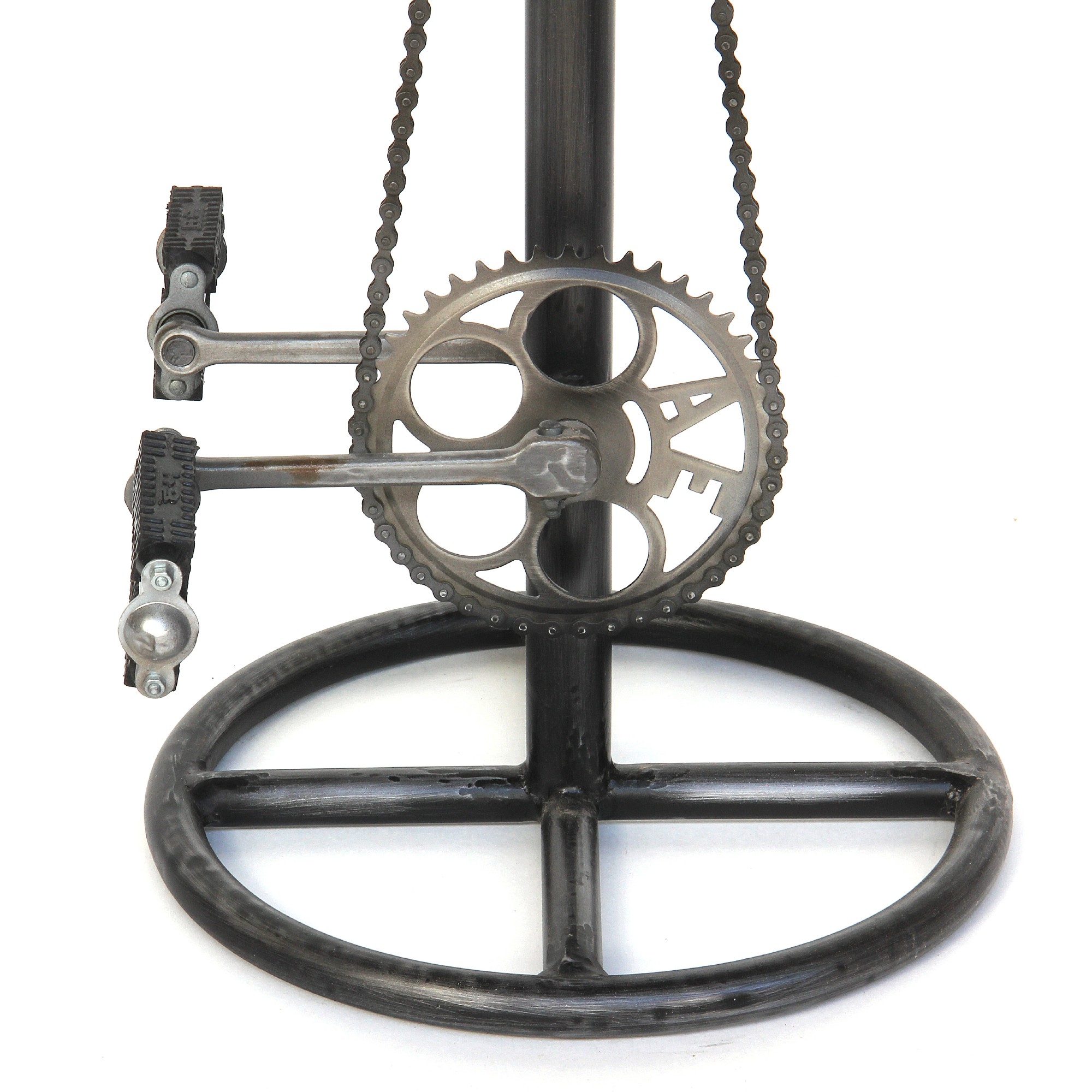 Barstuhl 'Bicycle I', natur, schwarz, Ø 38 cm, H 103 cm von fischer's lagerhaus