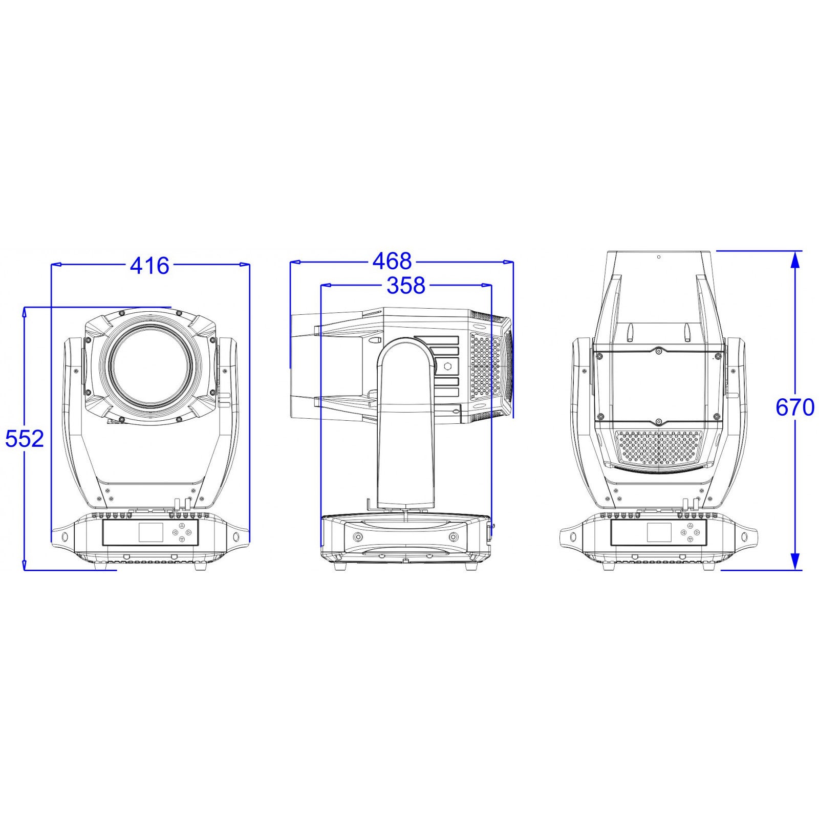 Briteq BTI-BLIZZARD BSW2 IP65 hybride LED moving head