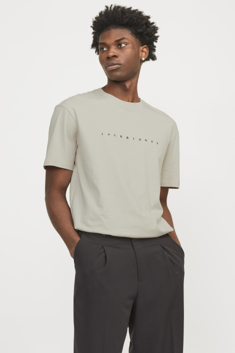 Jack & Jones beige heren t-shirt