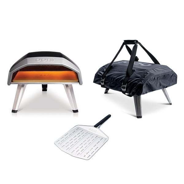 Lot Four à Pizza au gaz Koda 12 + pelle + housse Ooni