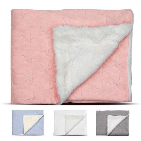 Interbaby Manta 80 x 110 Coralina Universo Rosa
