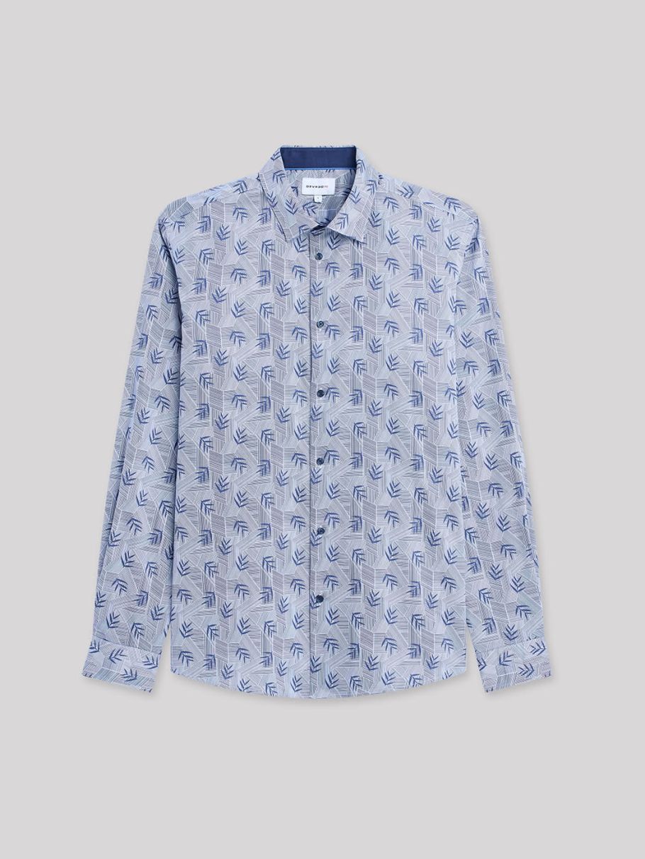 Chemise slim en satin végétale