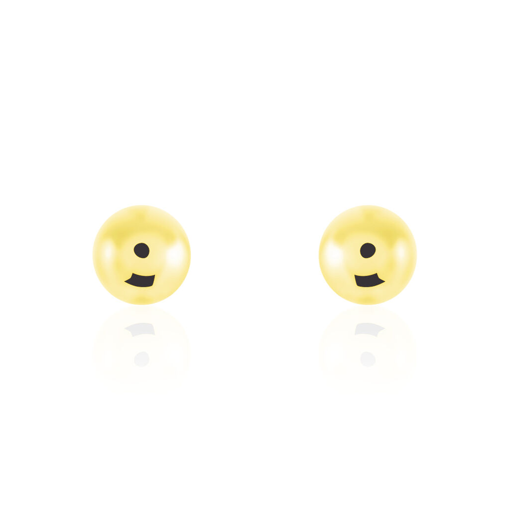 Boucles D'oreilles Puces Fidelia Boule Or Jaune
