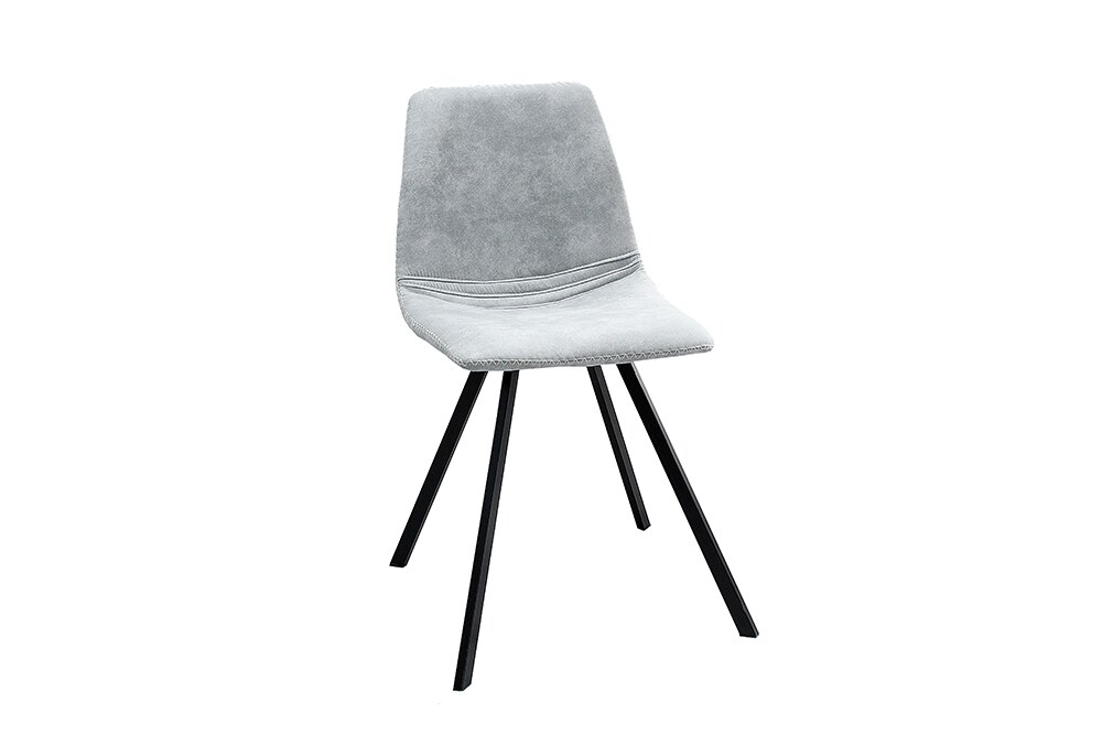 riess-ambiente Stuhl AMSTERDAM CHAIR - Retro stone grau Designklassiker pflegeleicht Esszimmer