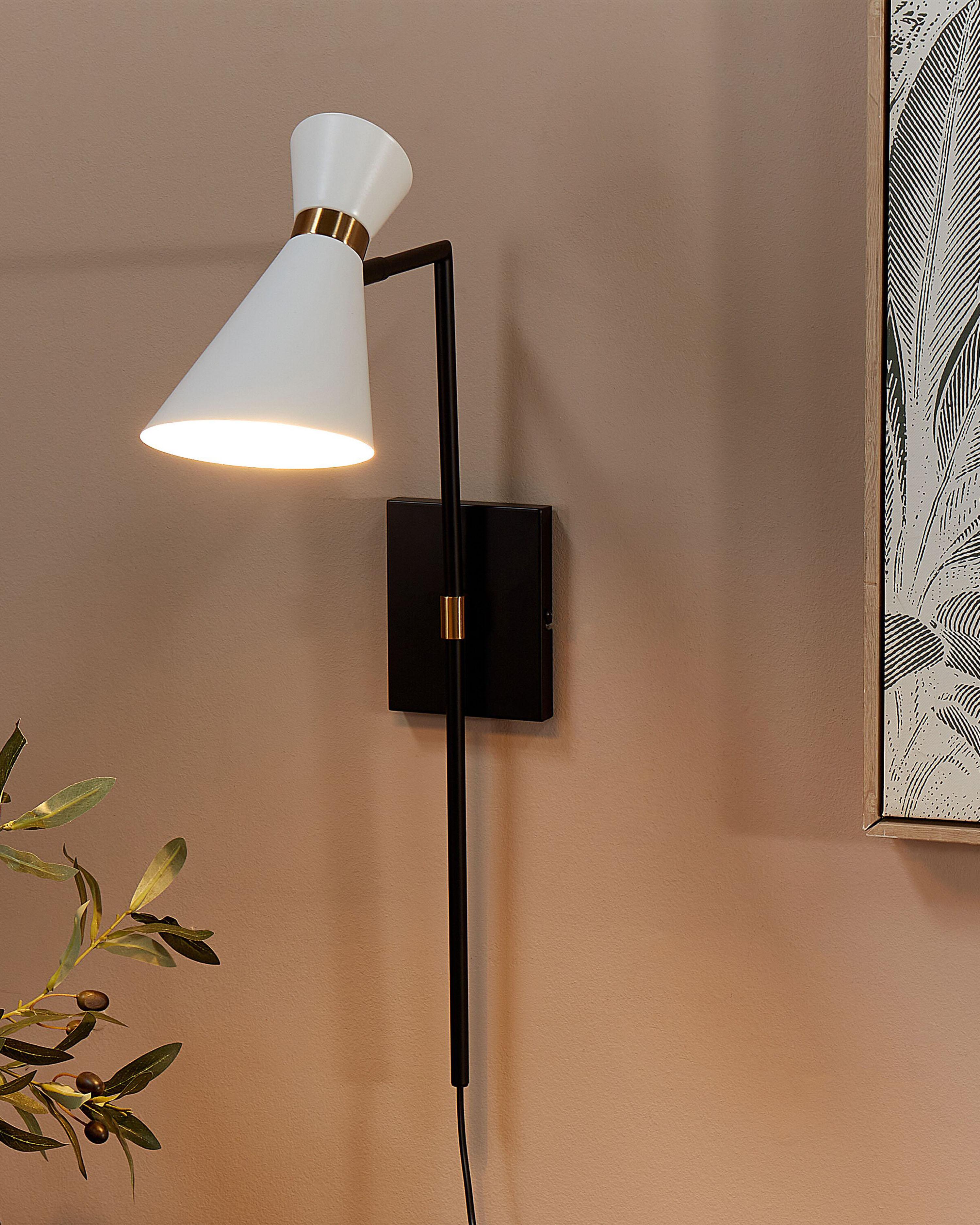 Wandlamp MELAWI verstelbaar Metaal Wit