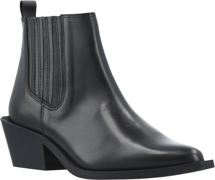 Bianco BIAMONA Western Boot Low Chelsea Crust Black