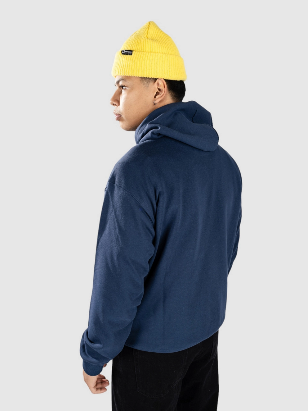 New Balance Small Logo French Terry Hoodie nb navy