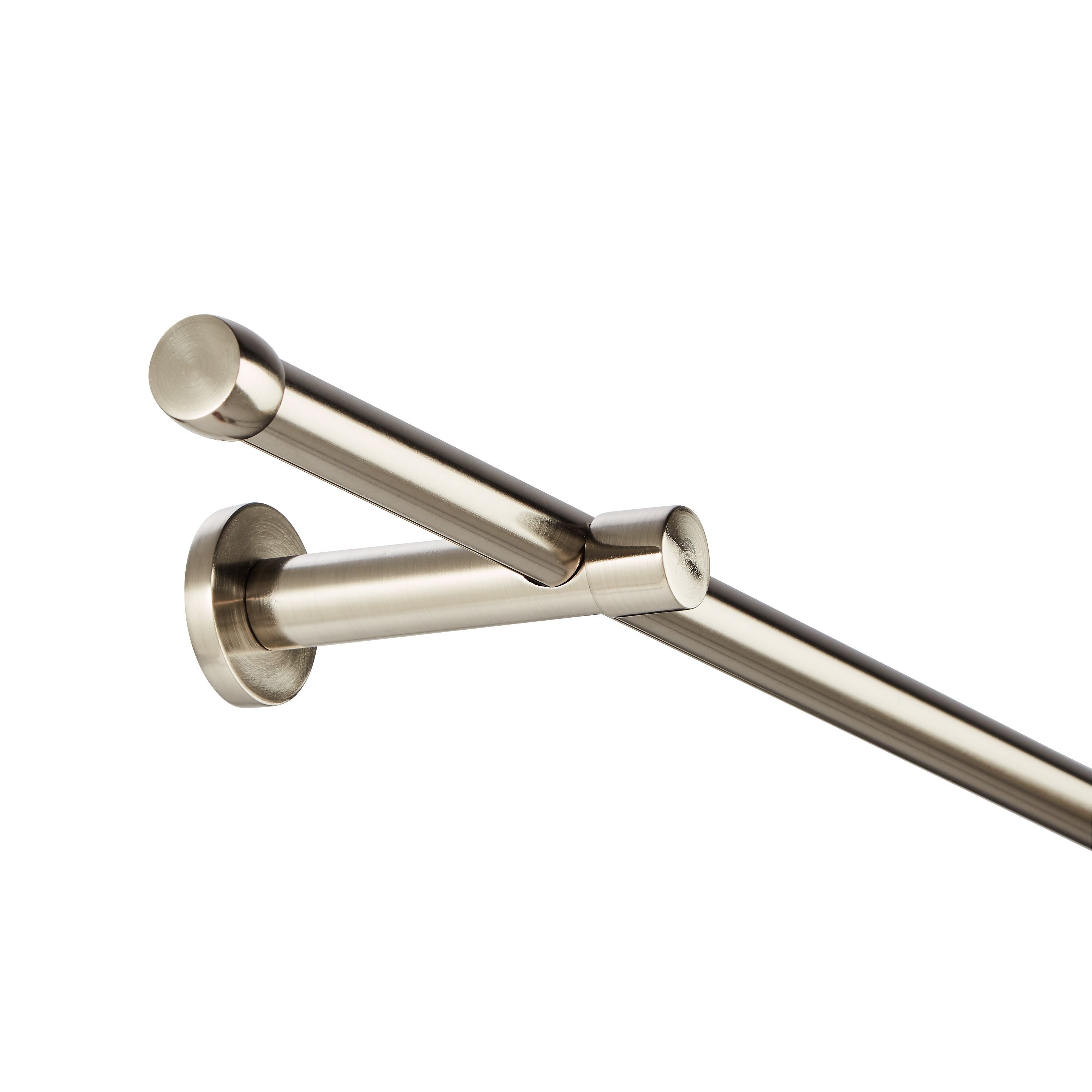 METALL Vorhangstange - Silber / B: 200.0 cm