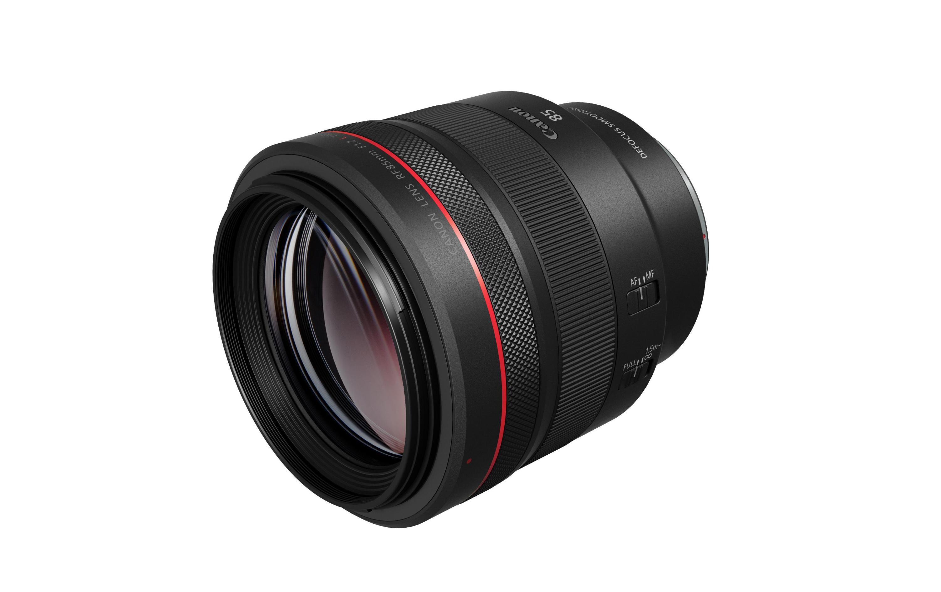 Festbrennweite RF 85 mm F/1.2 l USM DS – Canon RF<br>Objektiv welches ideal für die Porträtfotografie geeignet ist