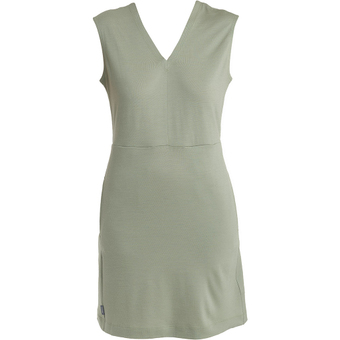 Icebreaker Merino 200 Granary Sleeveless V Neck  Kleid Lichen Damen