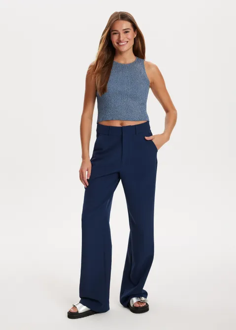Wijde pantalon blauw (BLW.D)