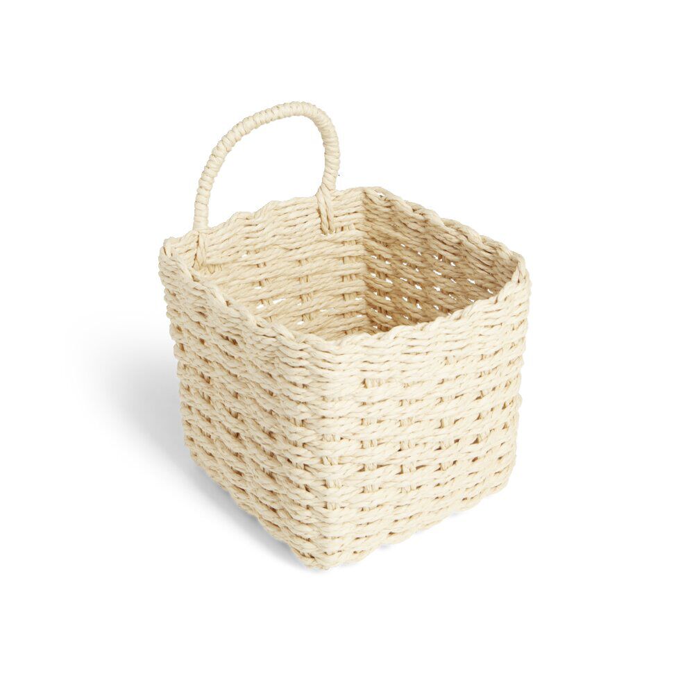 Lot de 3 panières tressées rangement salle de bain