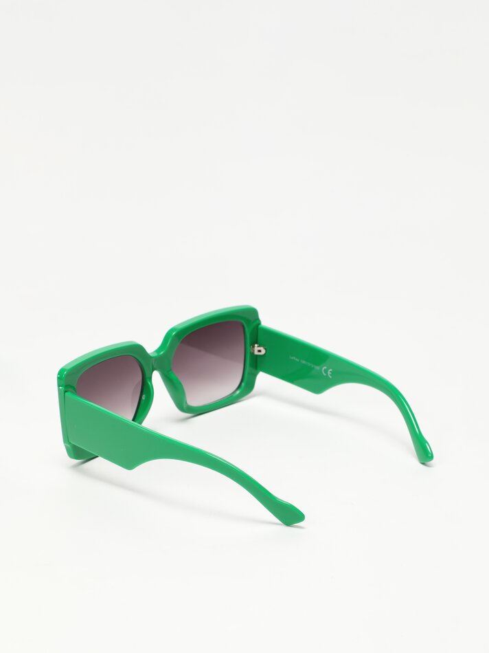 Óculos quadrados - Verde