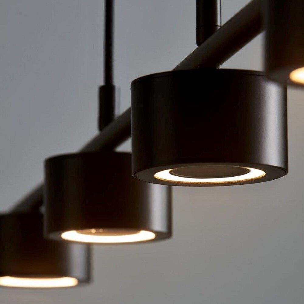 SPOTSKINNENORDLUX CLYDE LED 4X5W 115CM SVART